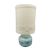 Lampe vintage céramique bleue
