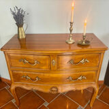 Commode style Louis XV en chêne massive