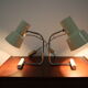 Set of two beige table lamps designed by Josef Hůrka for Napako 1970