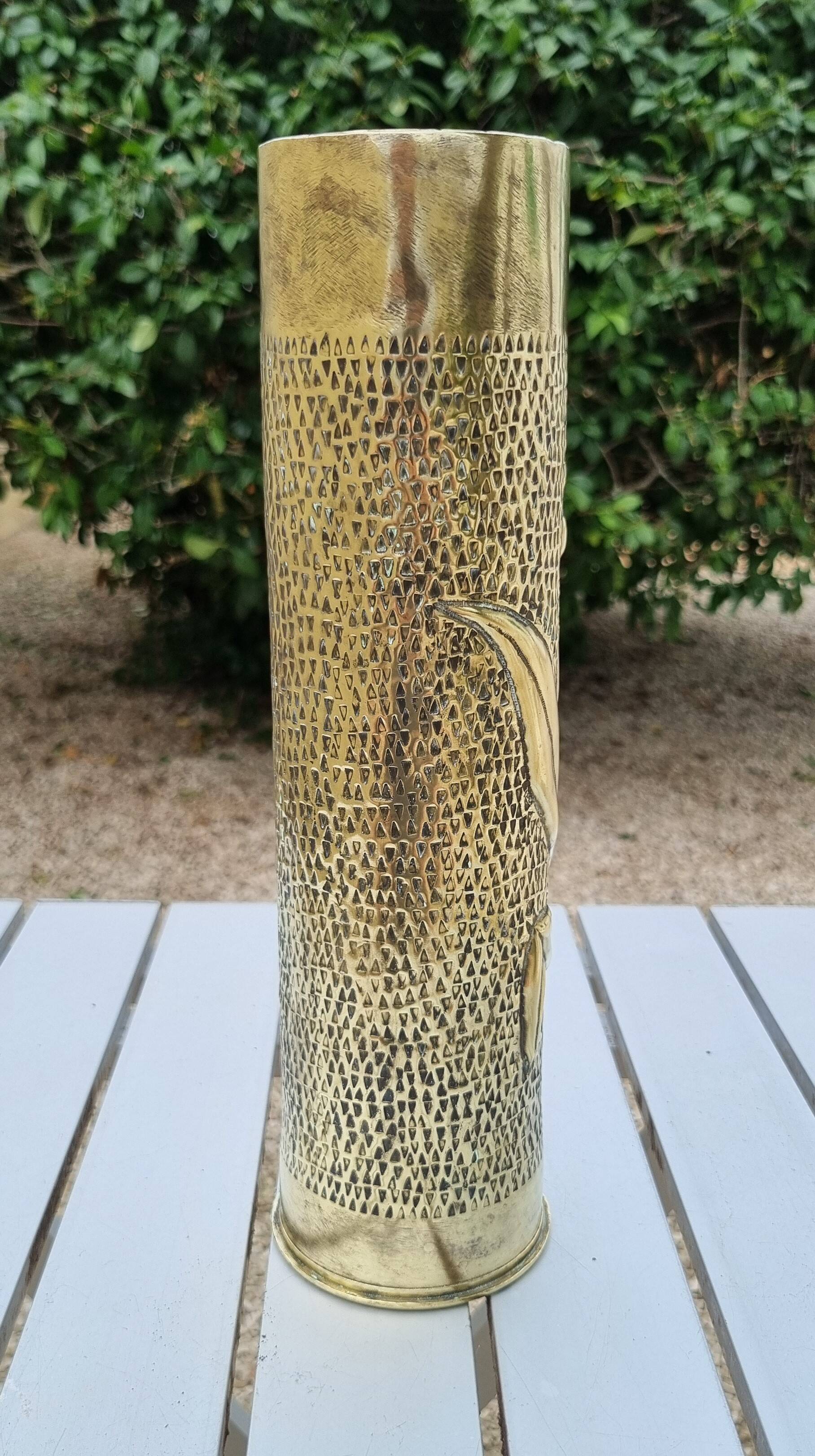 Brass vase World War I 1914-1918
