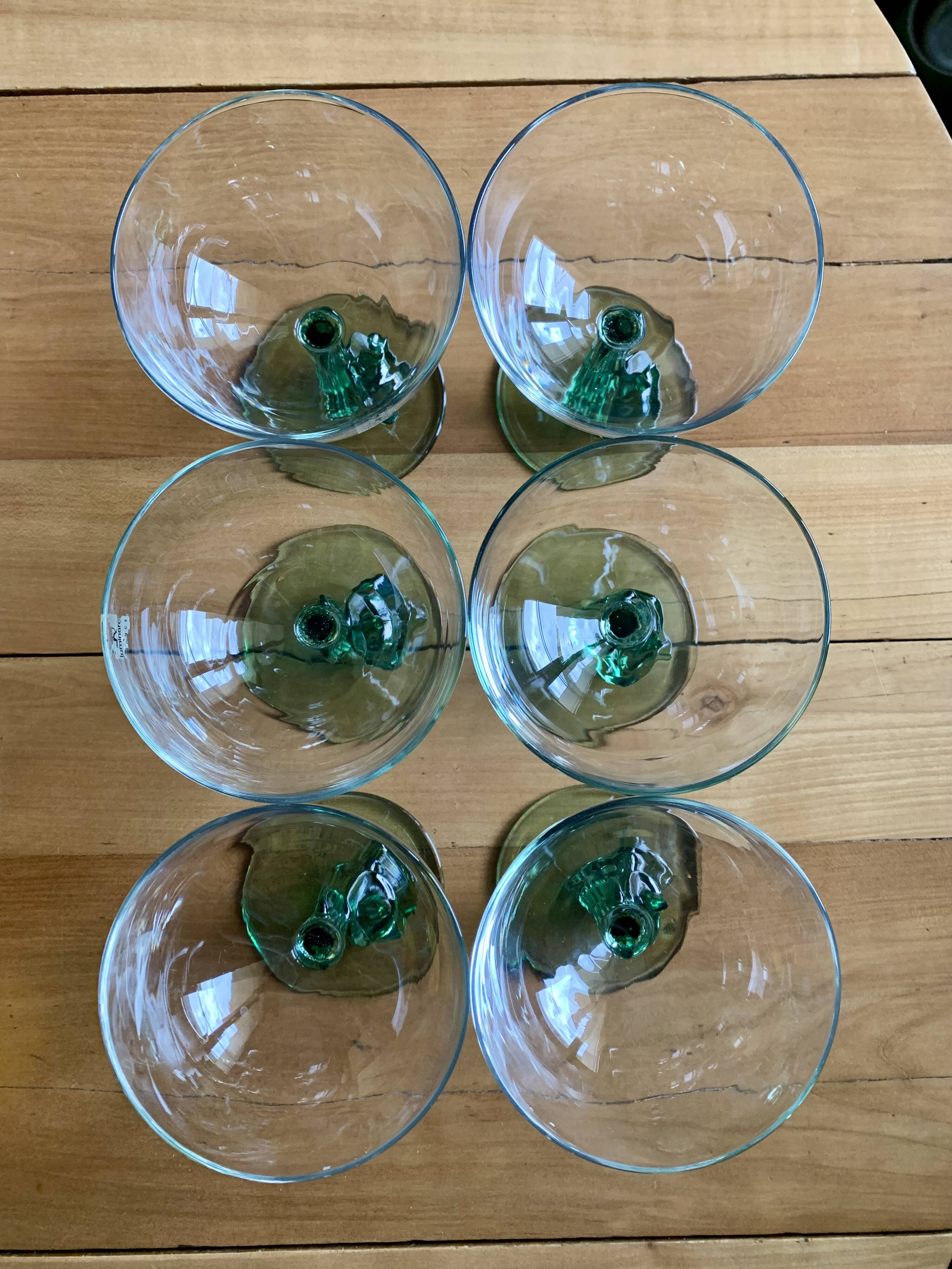 RARE LOT OF 6 LUMINARC “SIESTA” VINTAGE COCKTAIL GLASSES – CACTUS & MEXICAN
