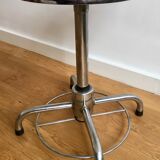 Adjustable industrial stool chromed steel