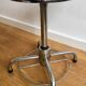 Adjustable industrial stool chromed steel