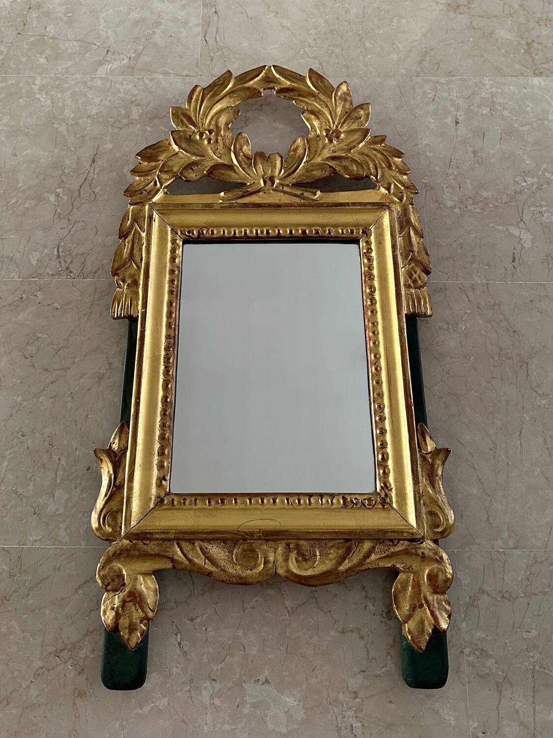 Gold leaf mirror