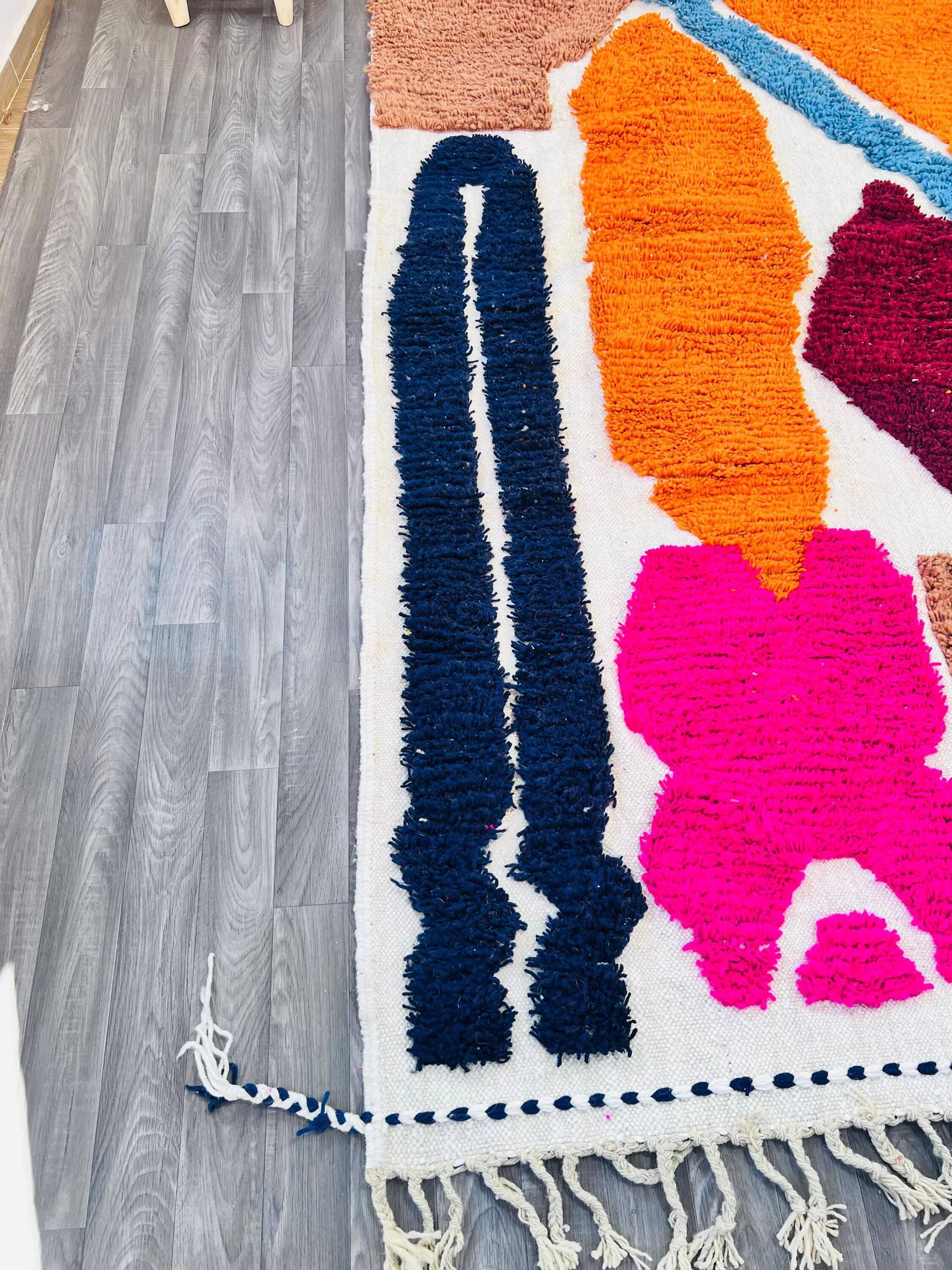 Traditional Moroccan wool rug 2.5 x 1.5 m