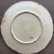 French barbotine plate – raised floral decoration – late 19th century