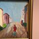 Original Swedish Oil on Panel – “Street Scene” by U. Ekshard – Signed – Dated 1971 – Vintage & Framed