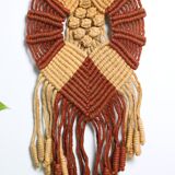 Vintage wall decoration, crochet and macramé