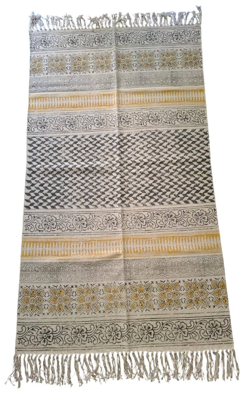 Tapis Indien imprimé à la main