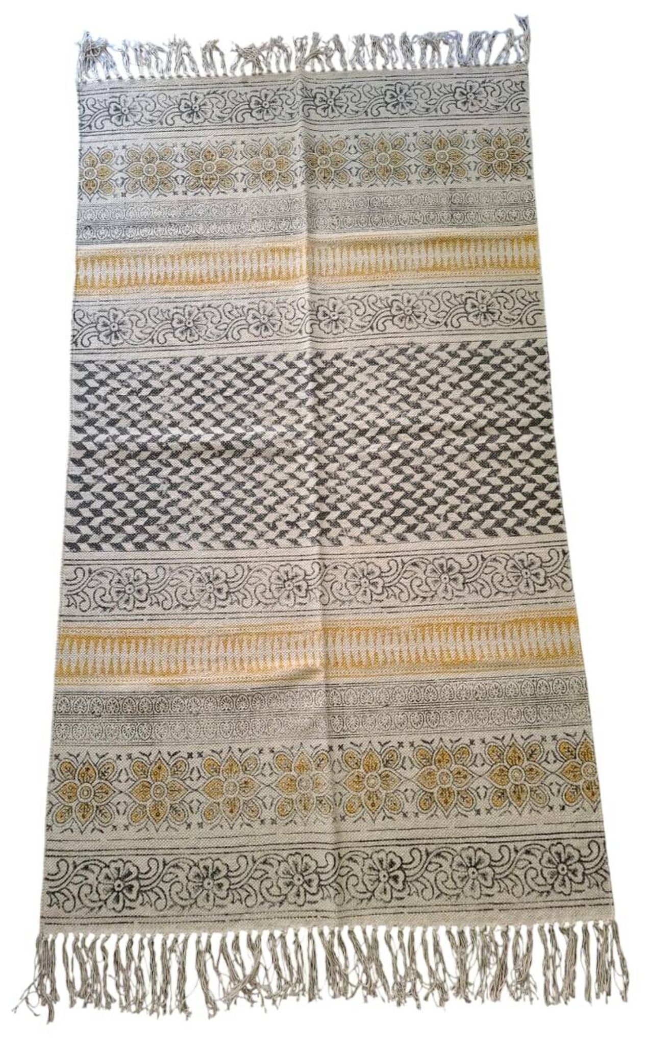 Tapis Indien imprimé à la main