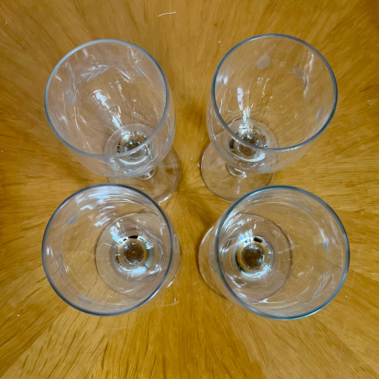 Vintage wine glasses 1960
