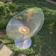 Transparent swivel armchair "Eros" by Philippe Starck for Kartell