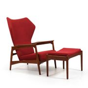 Fauteuil inclinable Cloud Master en teck Ib Kofod-Larsen 1950