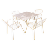 Armchairs with original cushions and Emu garden table model Rio 1966.