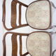 1940s set of 4 dining chairs, czechoslovakia