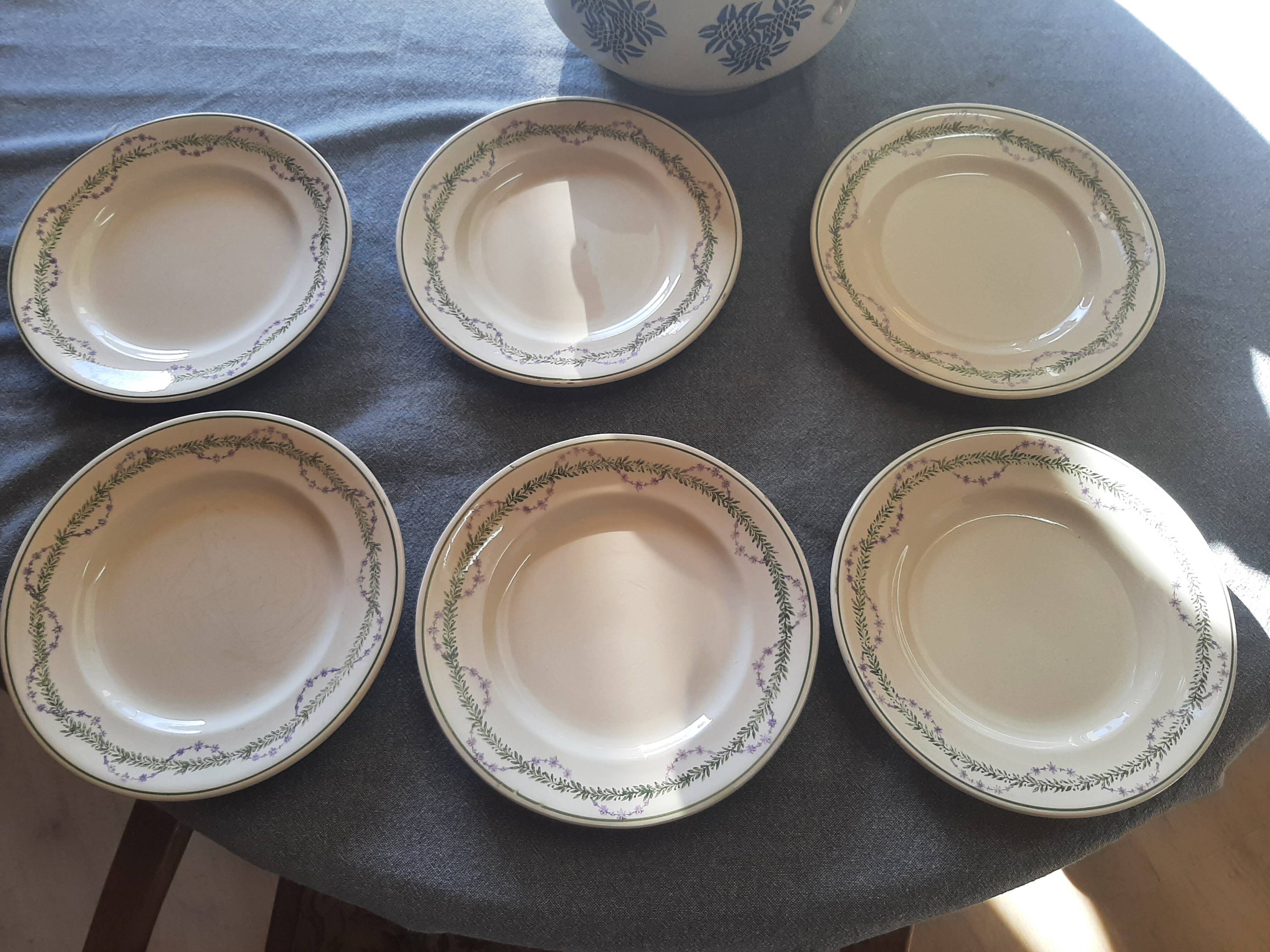 Assiettes à dessert Longwy