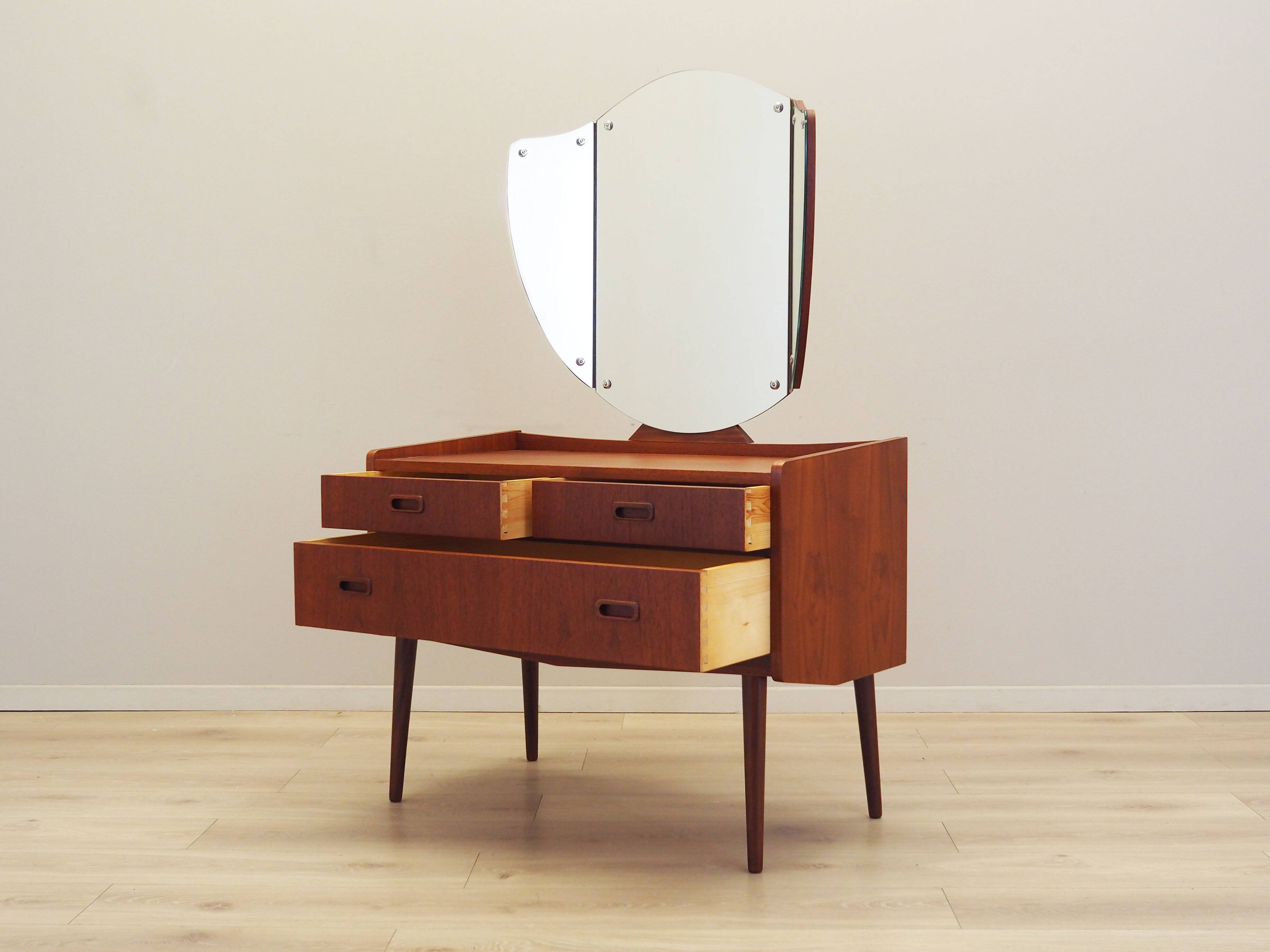 Teak dressing table, Danish design, 1970s, production: Denmark