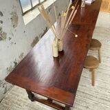XXL table in solid dark walnut 3m