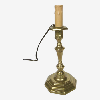 Candlestick candlestick brass desk lamp or bedside 31 cm