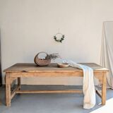 Farmhouse table with drawers for 10 people