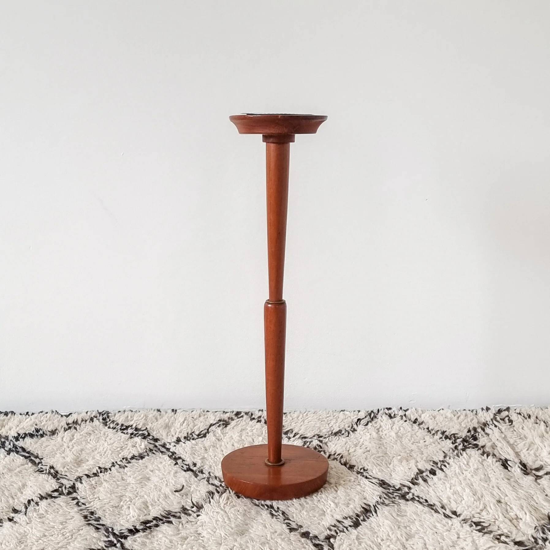 Danish teak floor ashtray