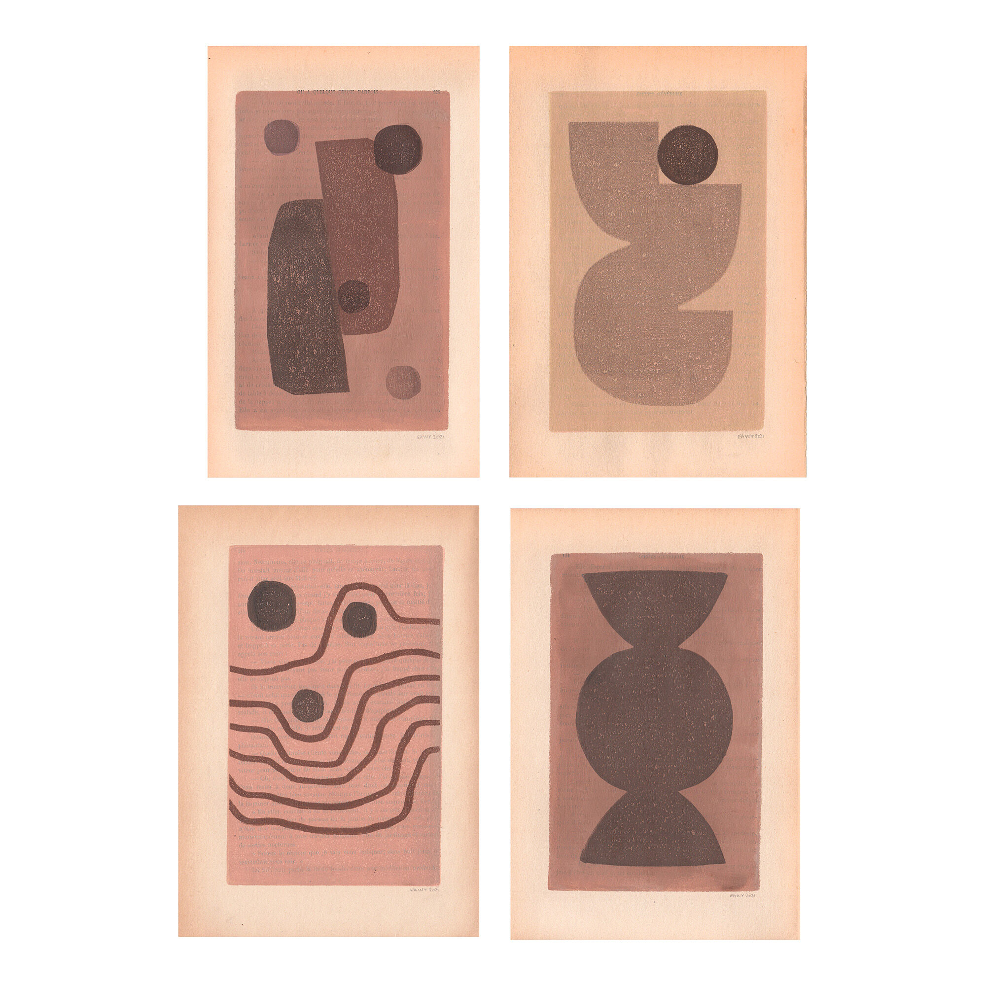 Painting on paper by Eawy