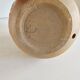 Ceramic lamp base with floral pattern, signed.