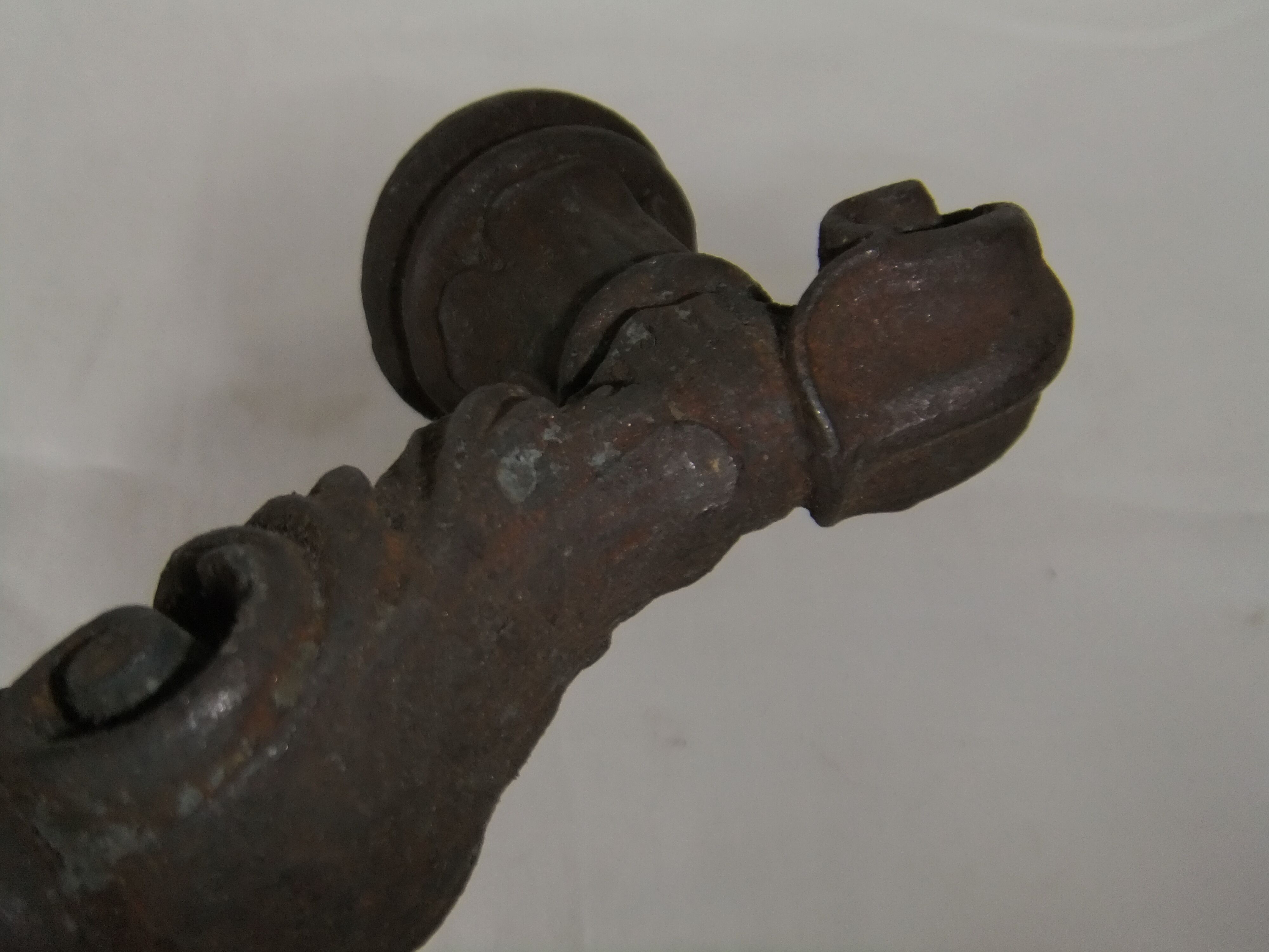 Cast iron door handle