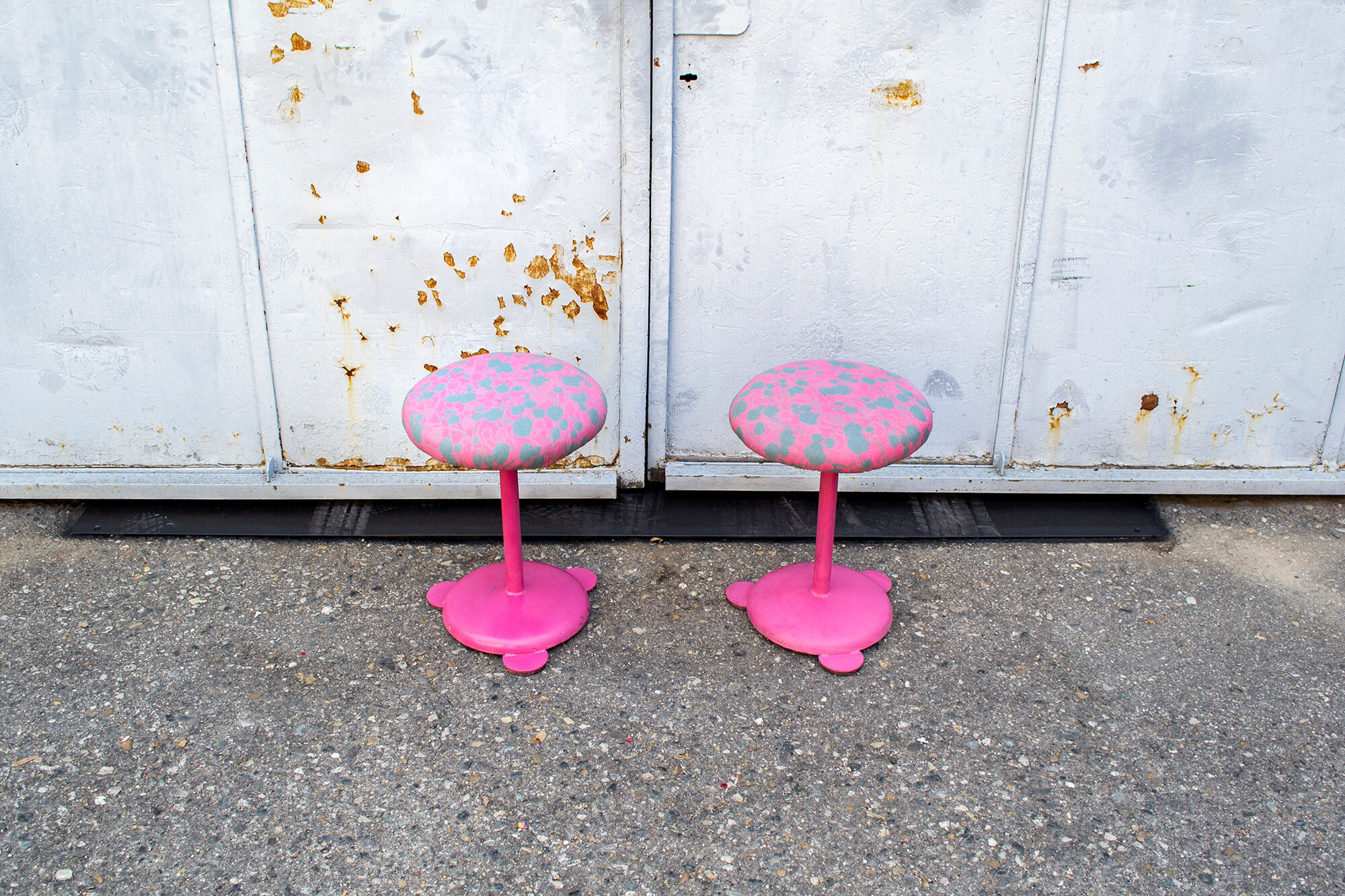 Paire de tabourets, Italie années 80