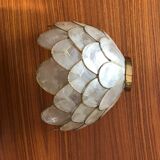 Vintage mother-of-pearl wall lamp