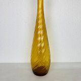 Carafe Empoli Italian bottle yellow glass, vintage