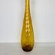 Empoli carafe, Italian yellow glass bottle, vintage.