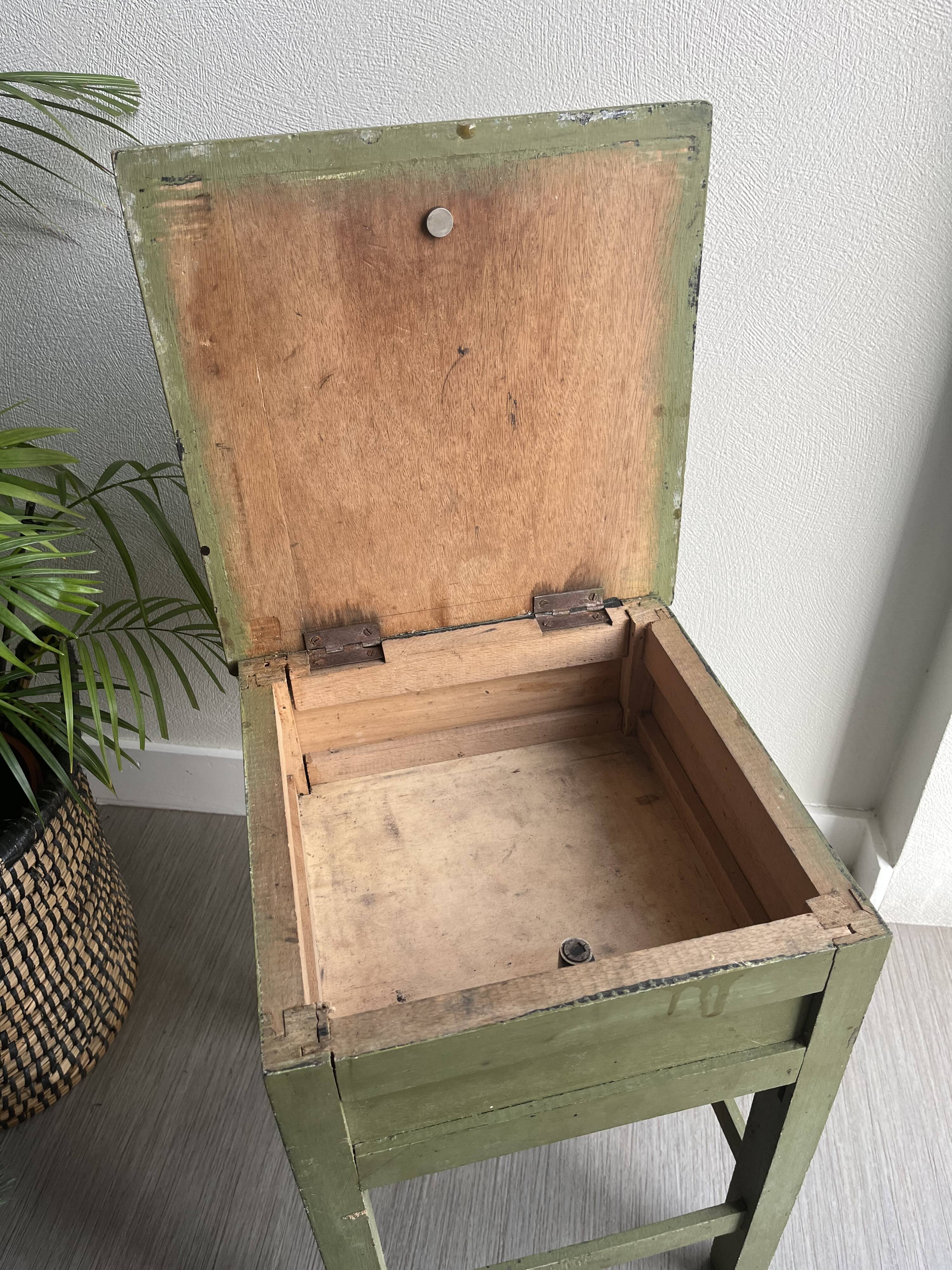 Wooden workshop stool