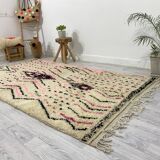 Handmade moroccan berber carpet 254 x 142 cm