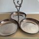 Vintage silver-plated metal bowl servant