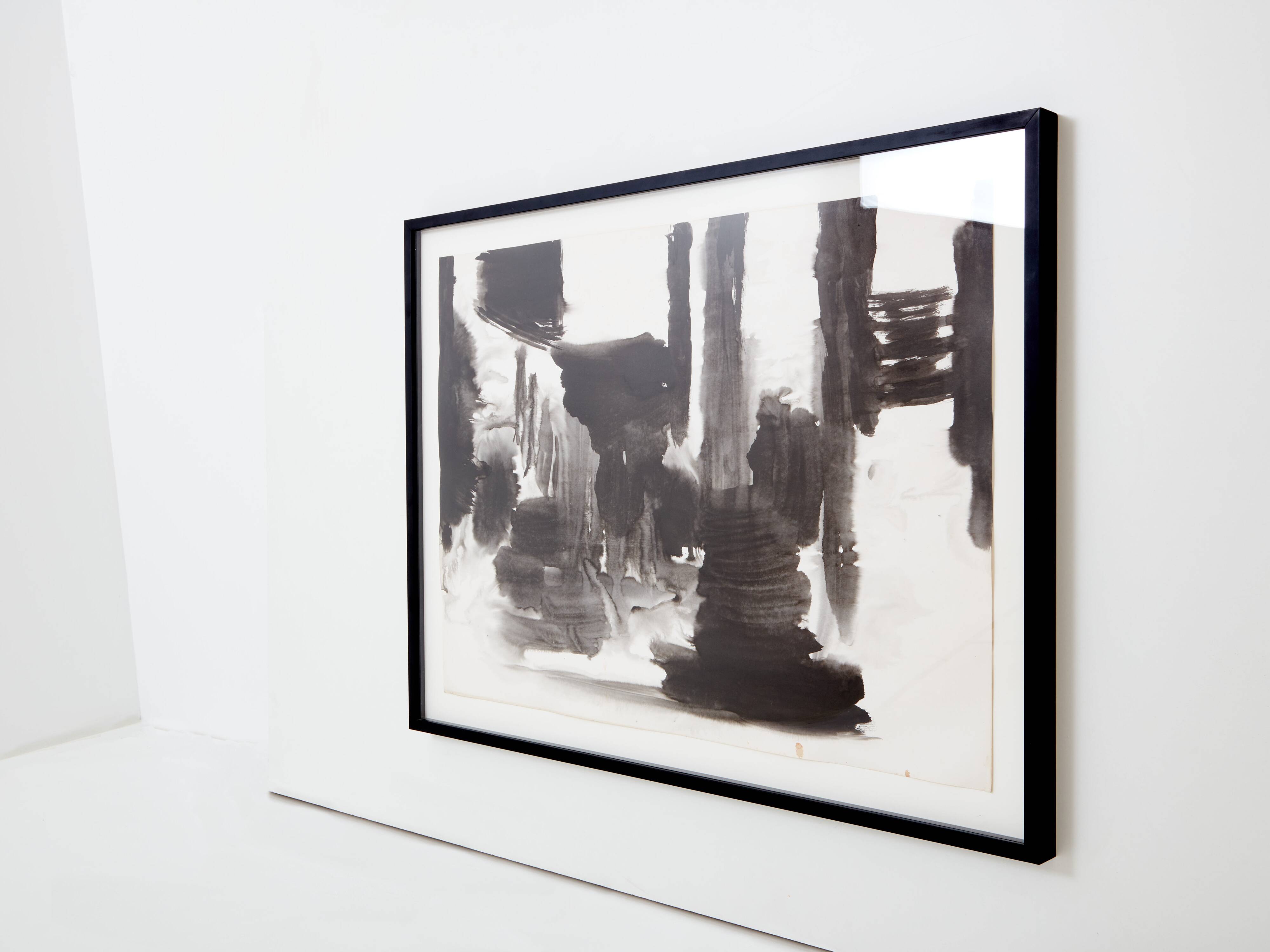 T'ang Haywen diptych ink on paper 1975