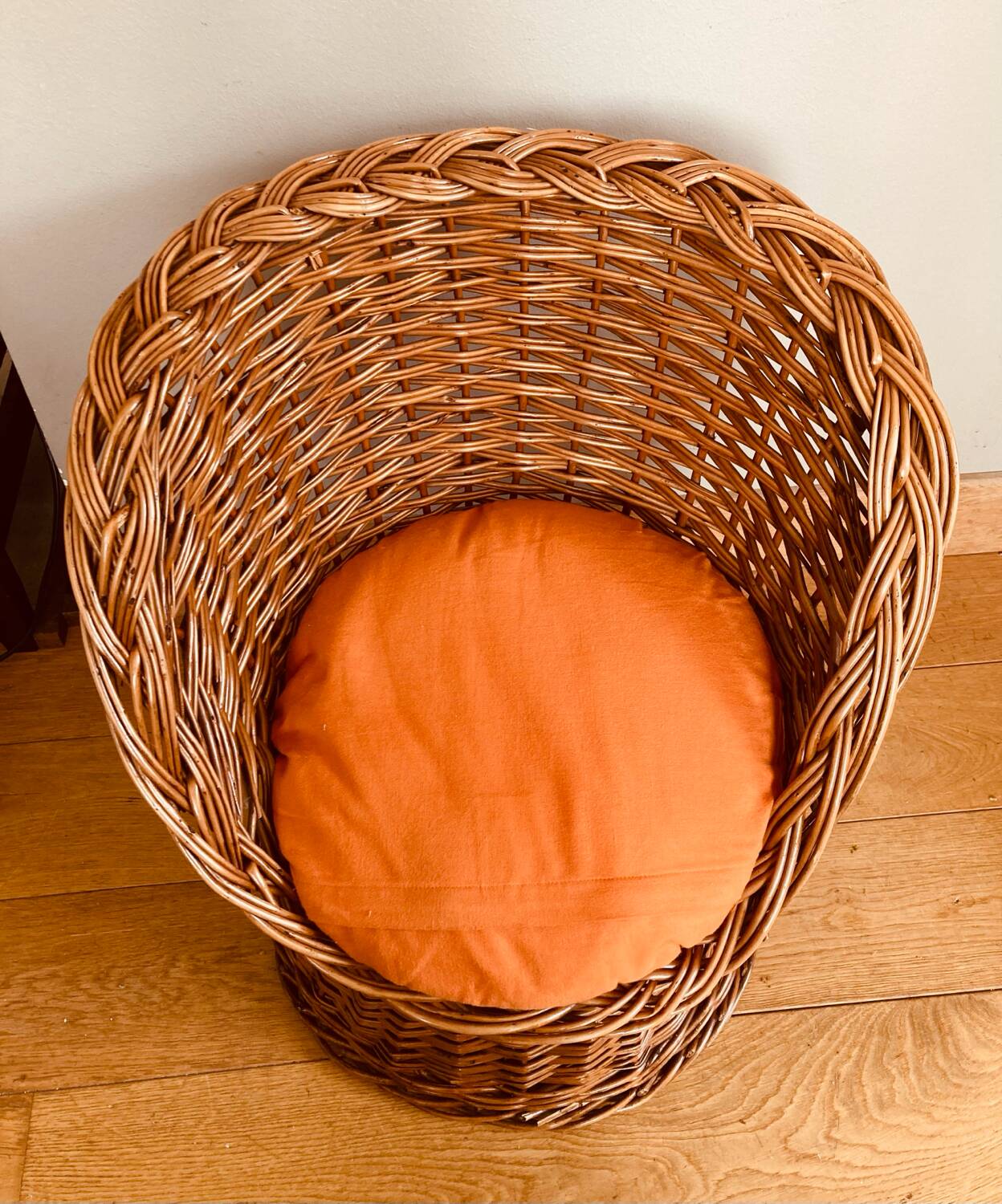 Vintage rattan / wicker armchair for children, 1970s