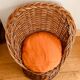 Vintage rattan / wicker armchair for children, 1970s