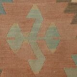 6x10 Soft Vintage Persian Rug, Oushak Wool Area Rug, 181x312Cm