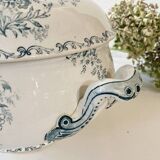 Iron earth soup tureen, Sarreguemines, Eglantine model