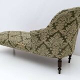 Chaise longue française Napoléon III du XIXe siècle
