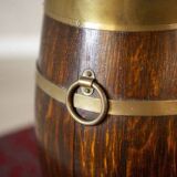 Barrel-Like Oak Umbrella Stand, Early 20th Century