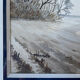 Tableau Aquarelle "Paysage icaunais" par Roger Hirsch - Bourgogne + cadre