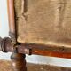 Vintage wooden mirror imitating bamboo