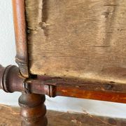Miroir vintage en bois imitant le bambou