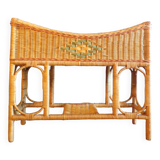 Rattan planter on stand
