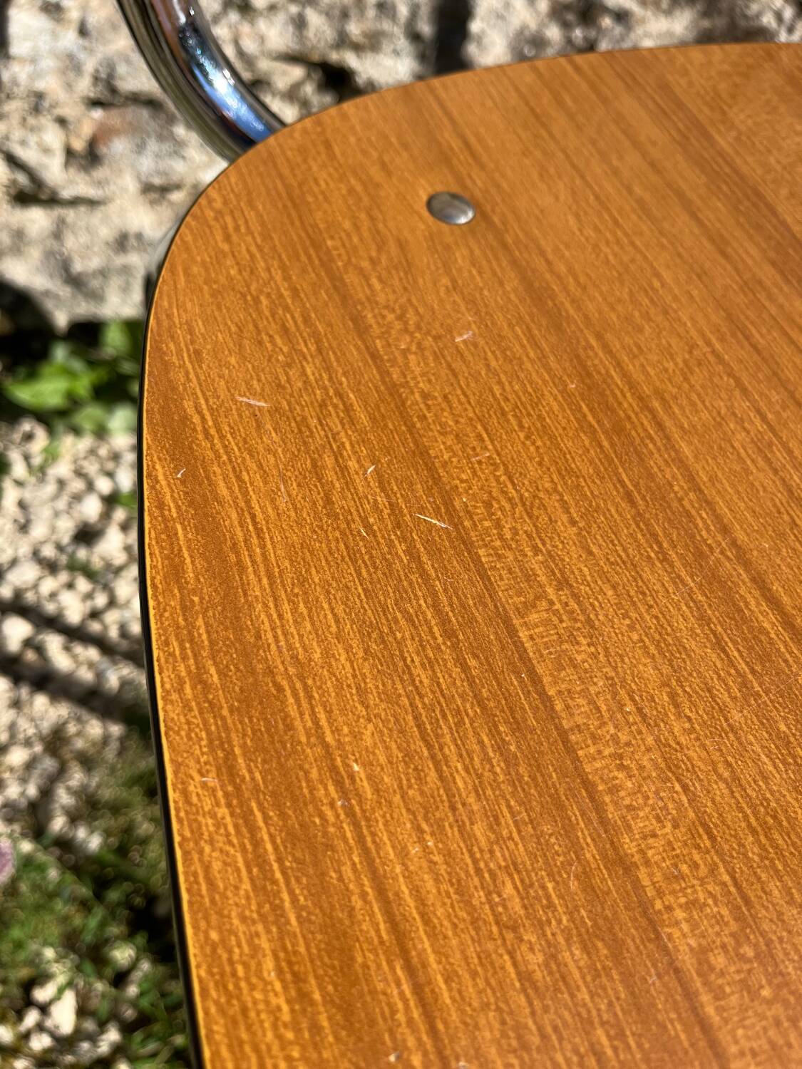 Lot de 4 chaises Formica pieds compas