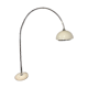 Vintage lamppost arc bamboo chrome and opaline 1970