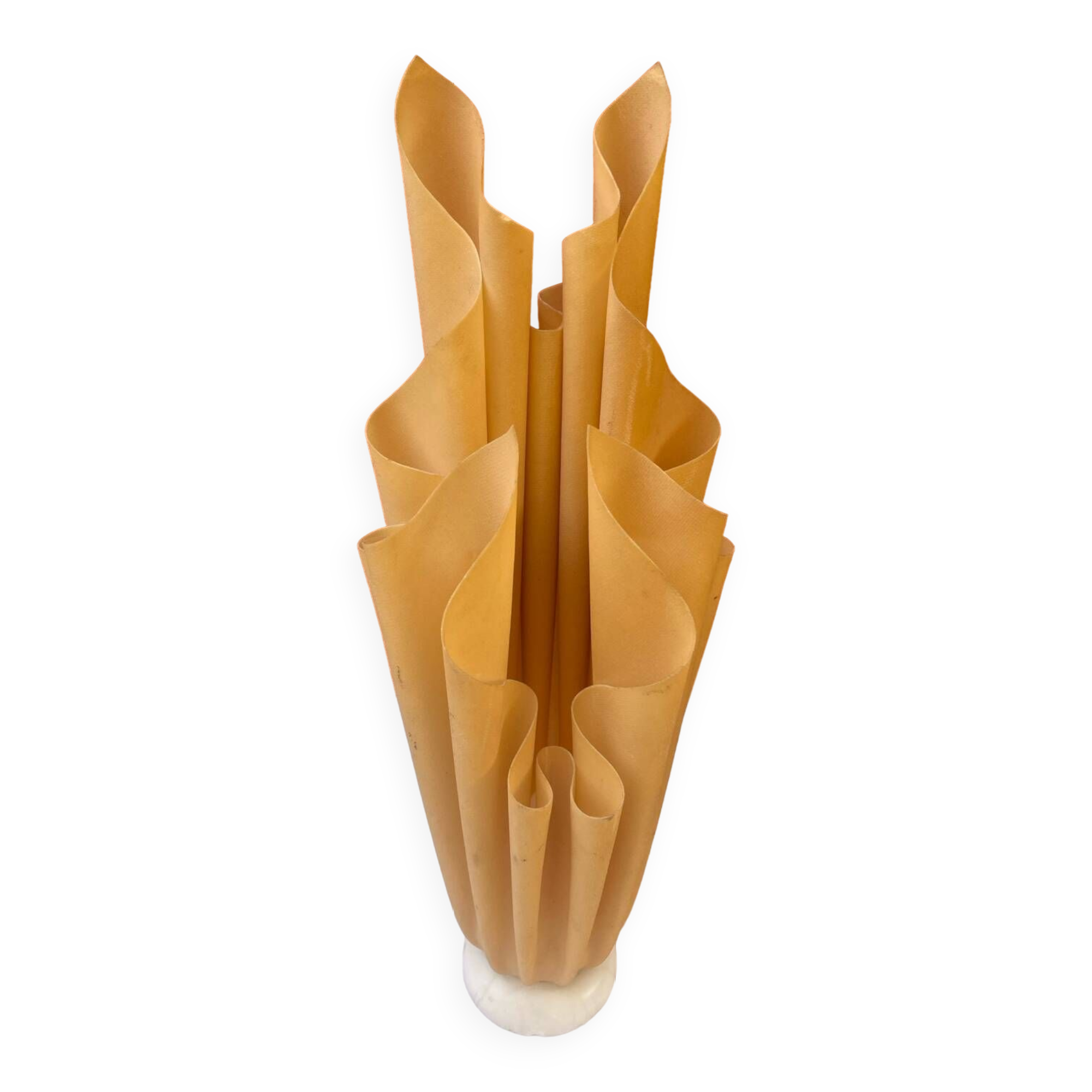 Lampe plastique drapé