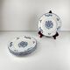 Set of 6 Blue Flowers dessert plates, KG Lunéville